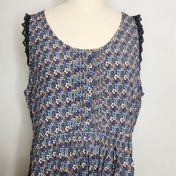 Lauren Conrad Lace-Trim Babydoll Tank size M - Picture 2 of 8